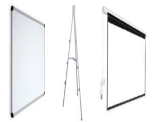 White boards & Projector Screen