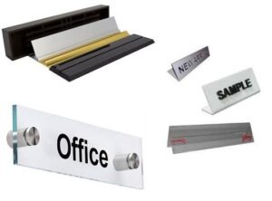 Nameplates or signs